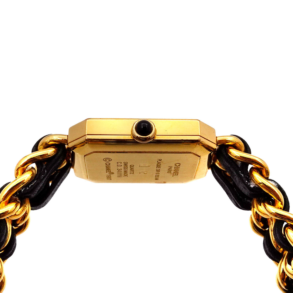 Premiere Size L H0001 Vintage Quartz Black Dial Ladies Watch