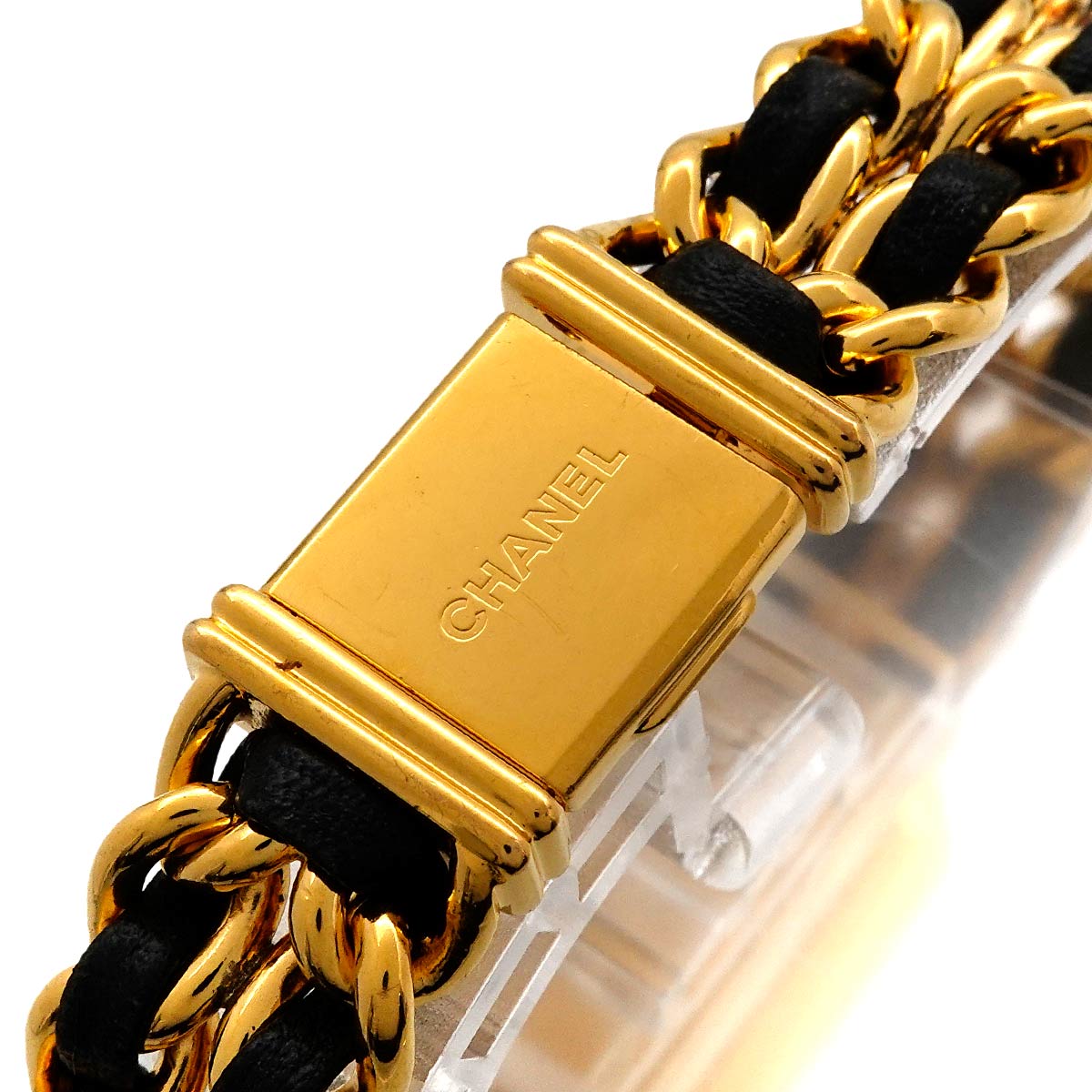 Premiere Size L H0001 Vintage Quartz Black Dial Ladies Watch