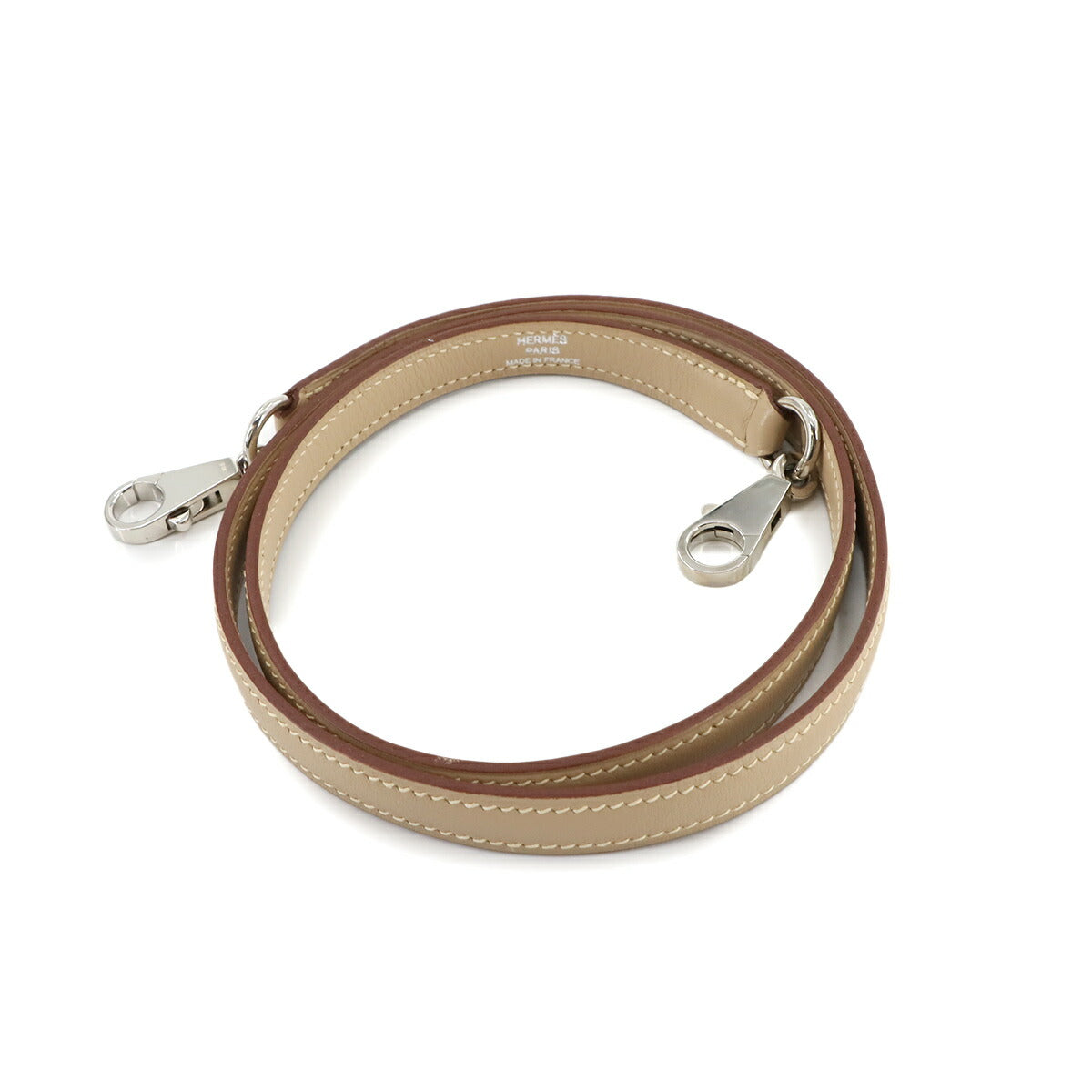 Shoulder Strap Swift Leather Trench Beige Accessory