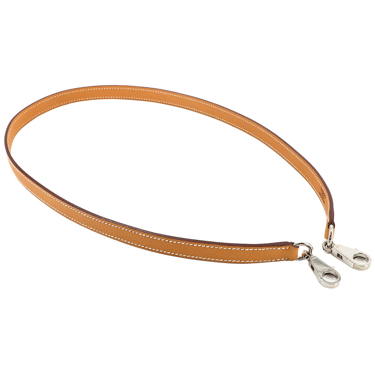 Shoulder Strap Vache Liegee Leather Natural Brown Accessory