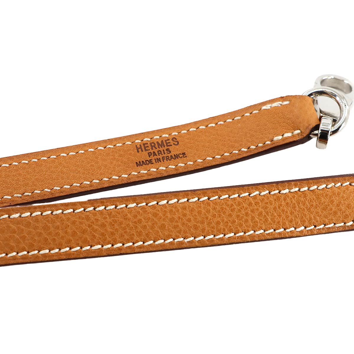 Shoulder Strap Vache Liegee Leather Natural Brown Accessory