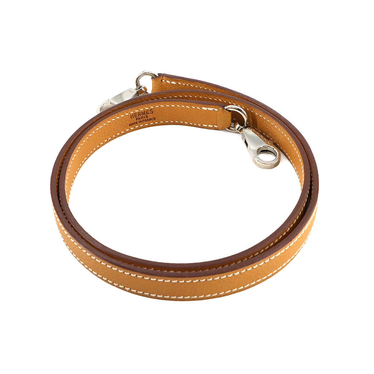 Shoulder Strap Vache Liegee Leather Natural Brown Accessory