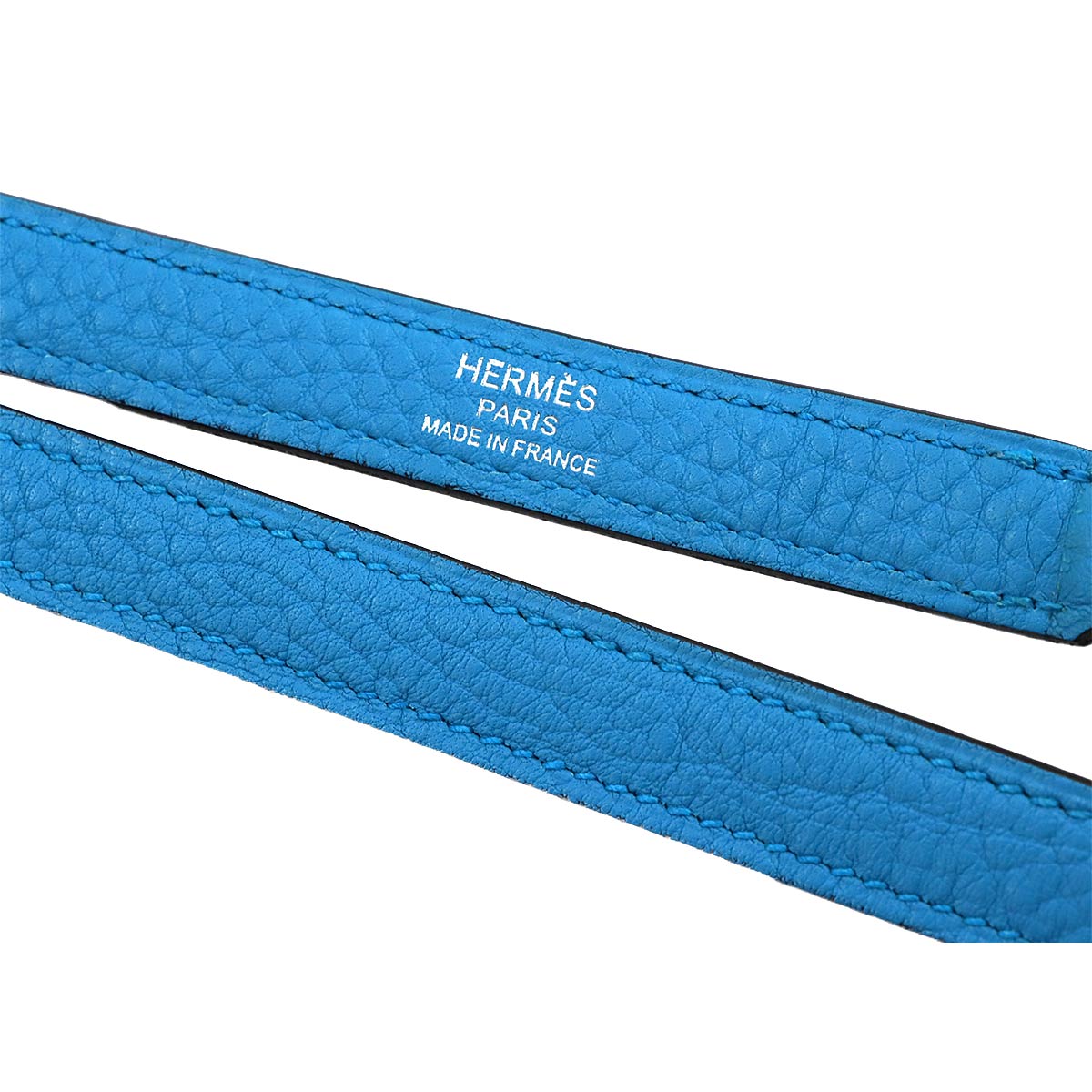 Shoulder Strap Taurillon Clemence Blue Zanzibar