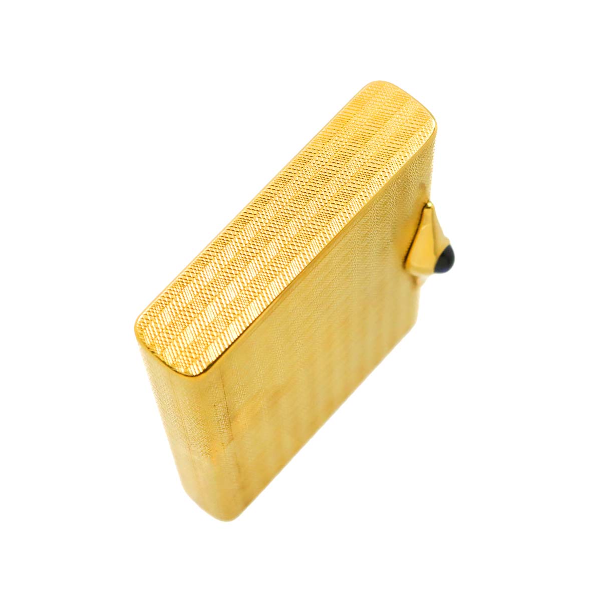 Cartier Cigarette Case Sapphire 18K YG Yellow Gold 750