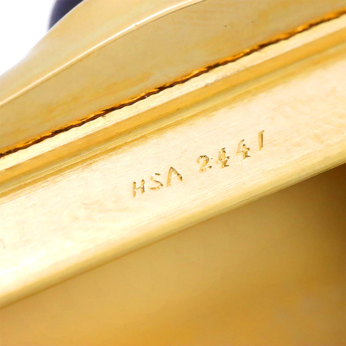 Cartier Cigarette Case Sapphire 18K YG Yellow Gold 750