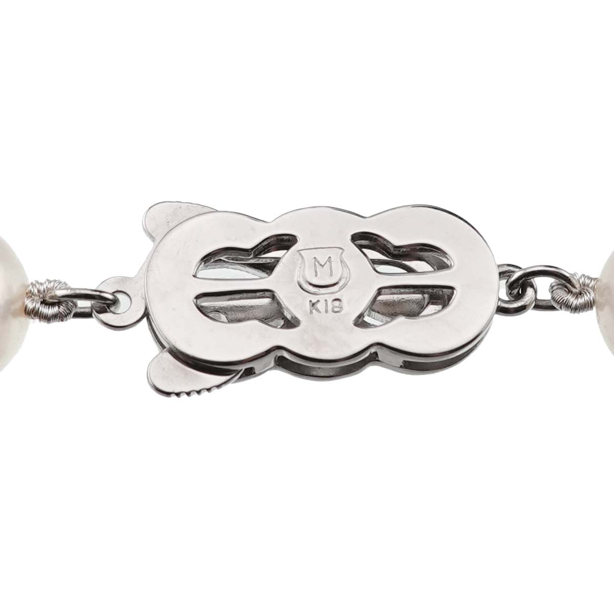 Akoya Pearl 8.9-8.4mm Necklace 18K White Gold 750