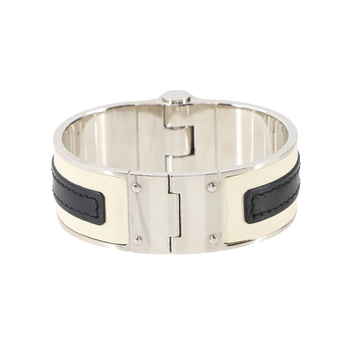 Charniere GM Bracelet Bangle Silver White Black