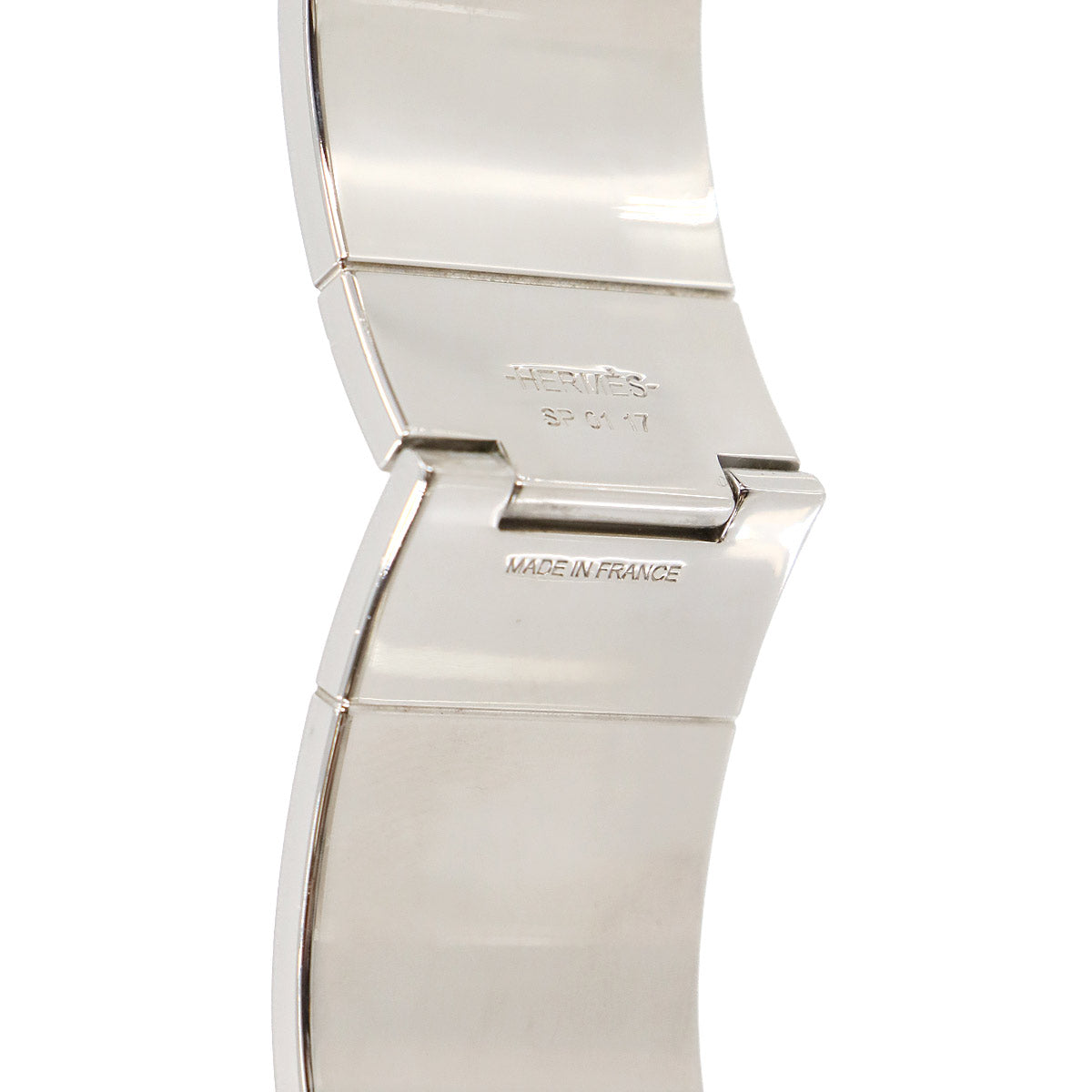 Charniere GM Bracelet Bangle Silver White Black