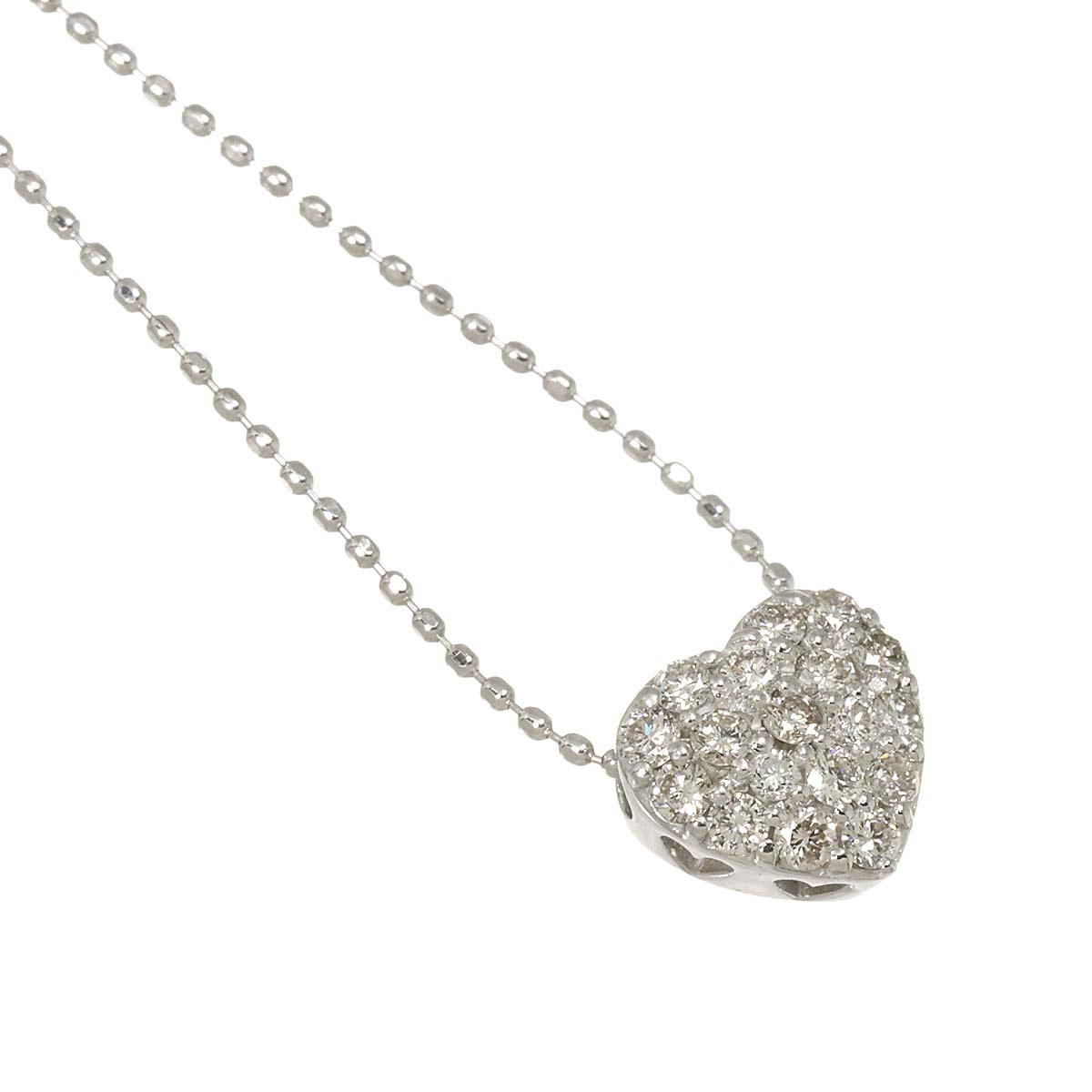 Diamond 0.30ct Necklace 18K WG White Gold 750
