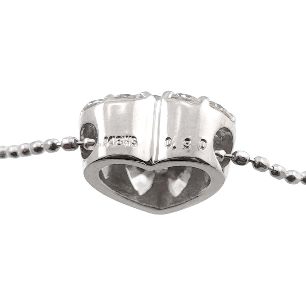 Diamond 0.30ct Necklace 18K WG White Gold 750