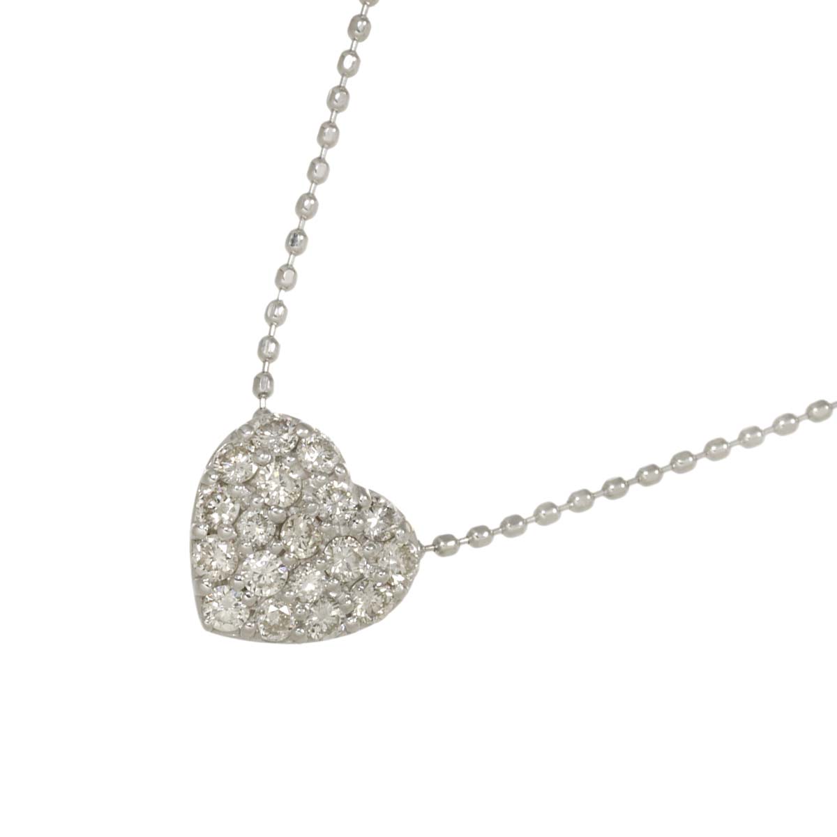 Diamond 0.30ct Necklace 18K WG White Gold 750