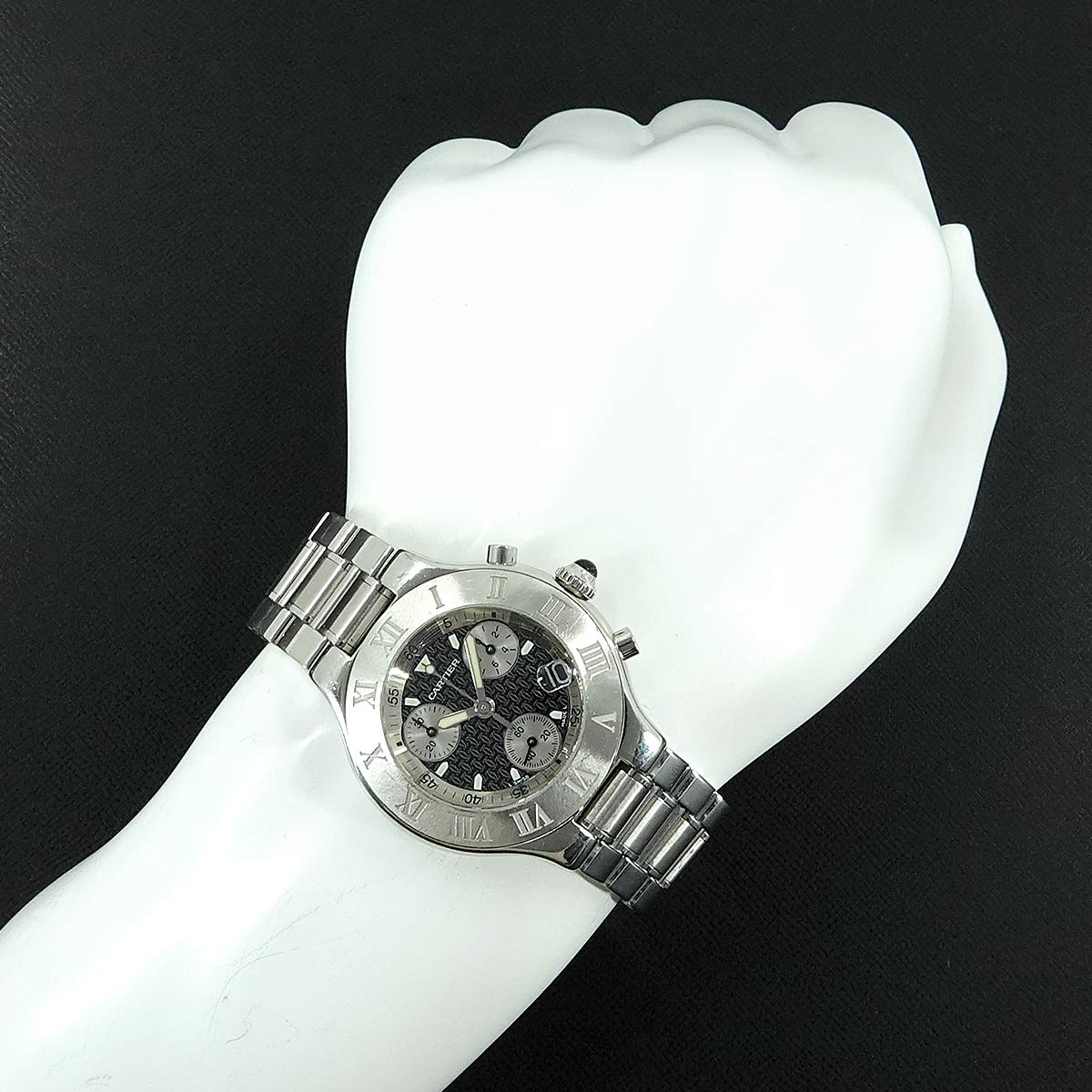 Must 21 Chronoscaph W10172T2 Chronograph Quartz Black Dial