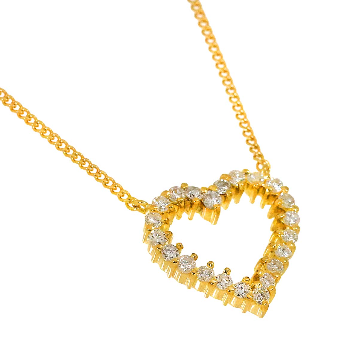 Diamond 0.45ct Necklace 18K Yellow Gold 750