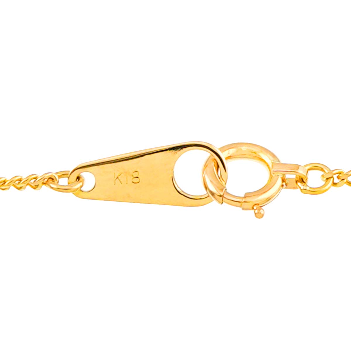 Diamond 0.45ct Necklace 18K Yellow Gold 750