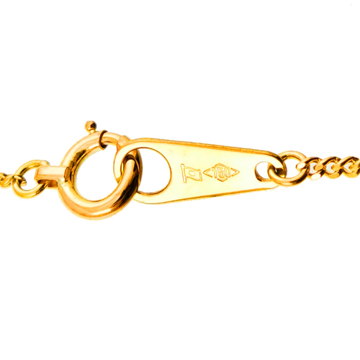 Diamond 0.45ct Necklace 18K Yellow Gold 750