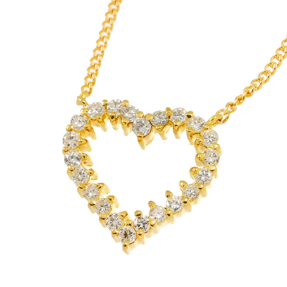 Diamond 0.45ct Necklace 18K Yellow Gold 750