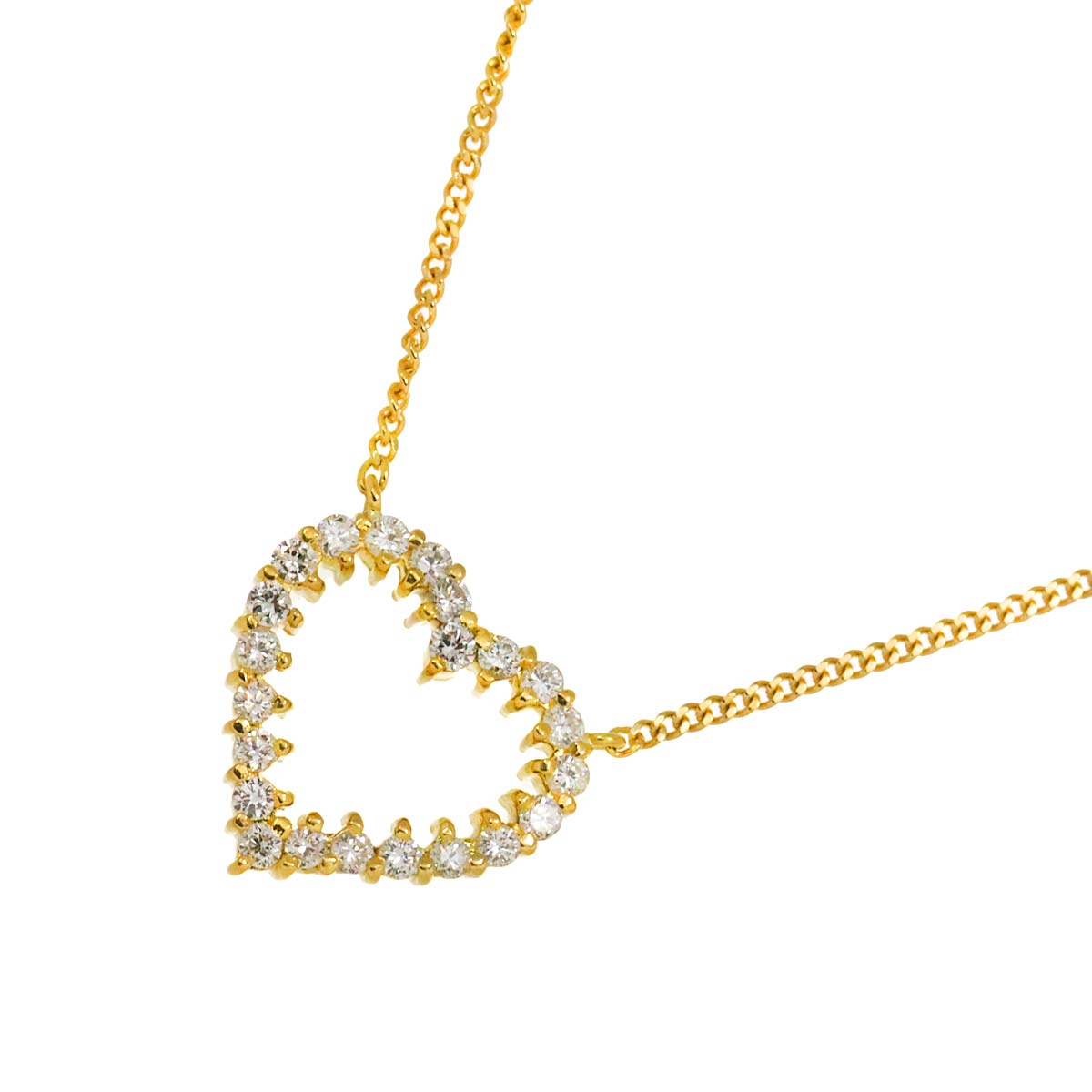Diamond 0.45ct Necklace 18K Yellow Gold 750