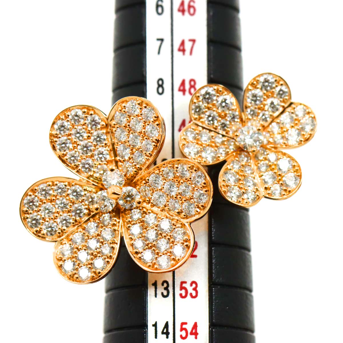 Van Cleef Arpels FRIVOLE Diamond Ring 18K PG size50 5.25(US)