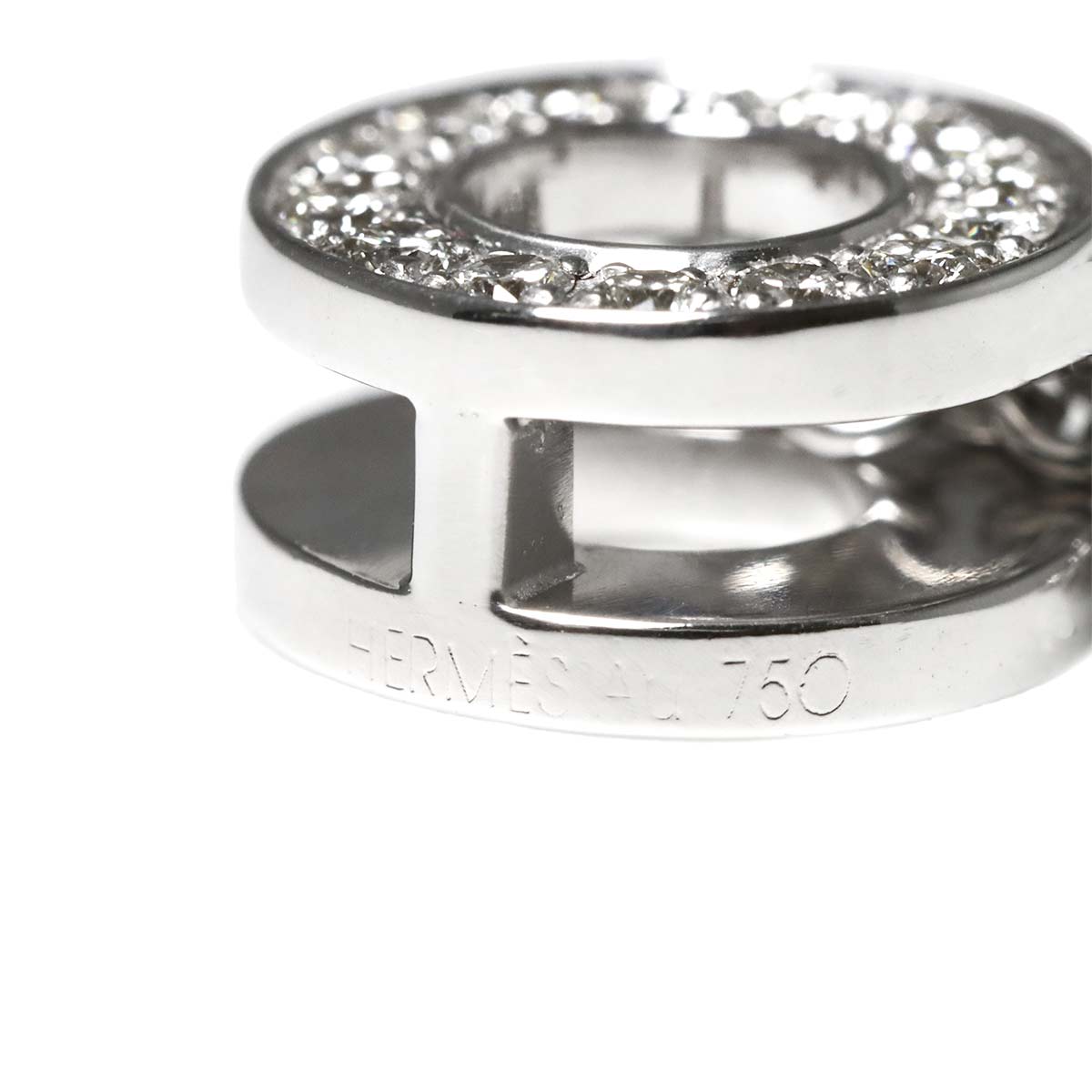 Diamond Necklace 18K White Gold 750