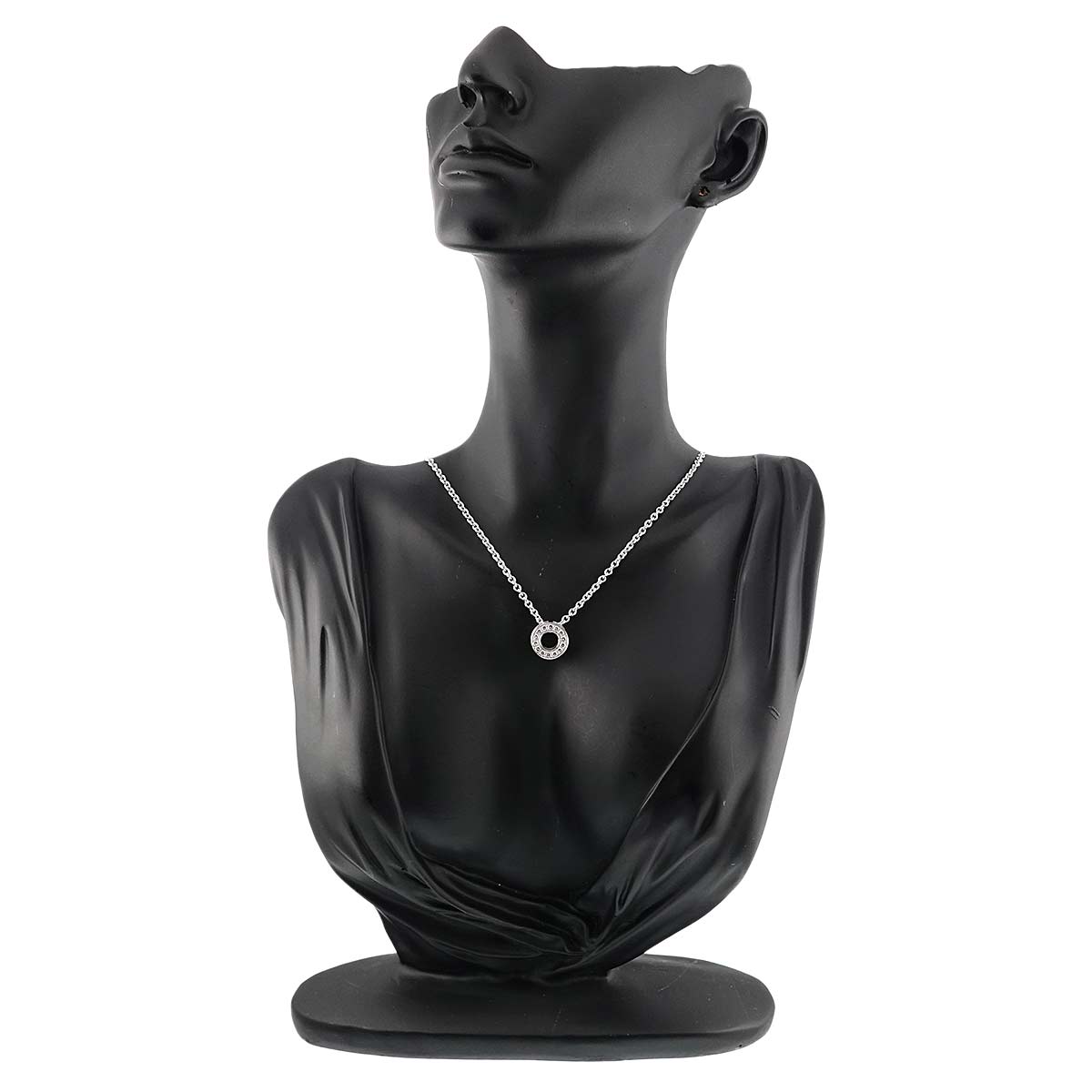 Diamond Necklace 18K White Gold 750
