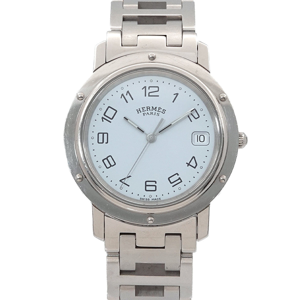 Clipper CL6 710 Quartz White Dial Date Mens Watch