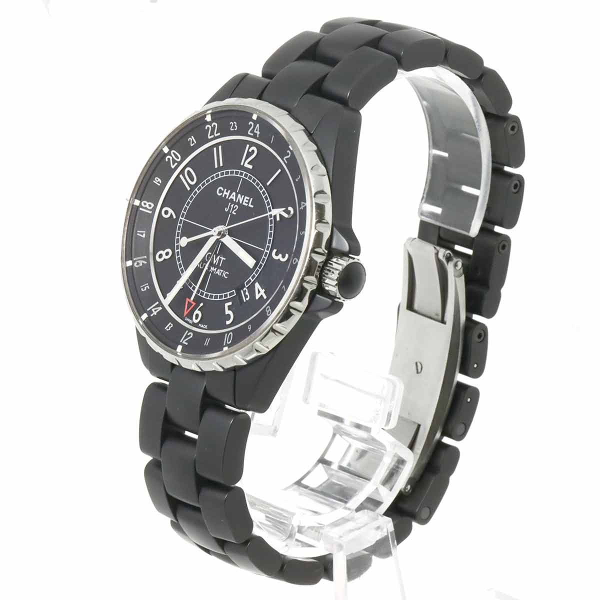 J12 GMT 41mm H3101 Mens Watch Date Black Ceramic Automatic