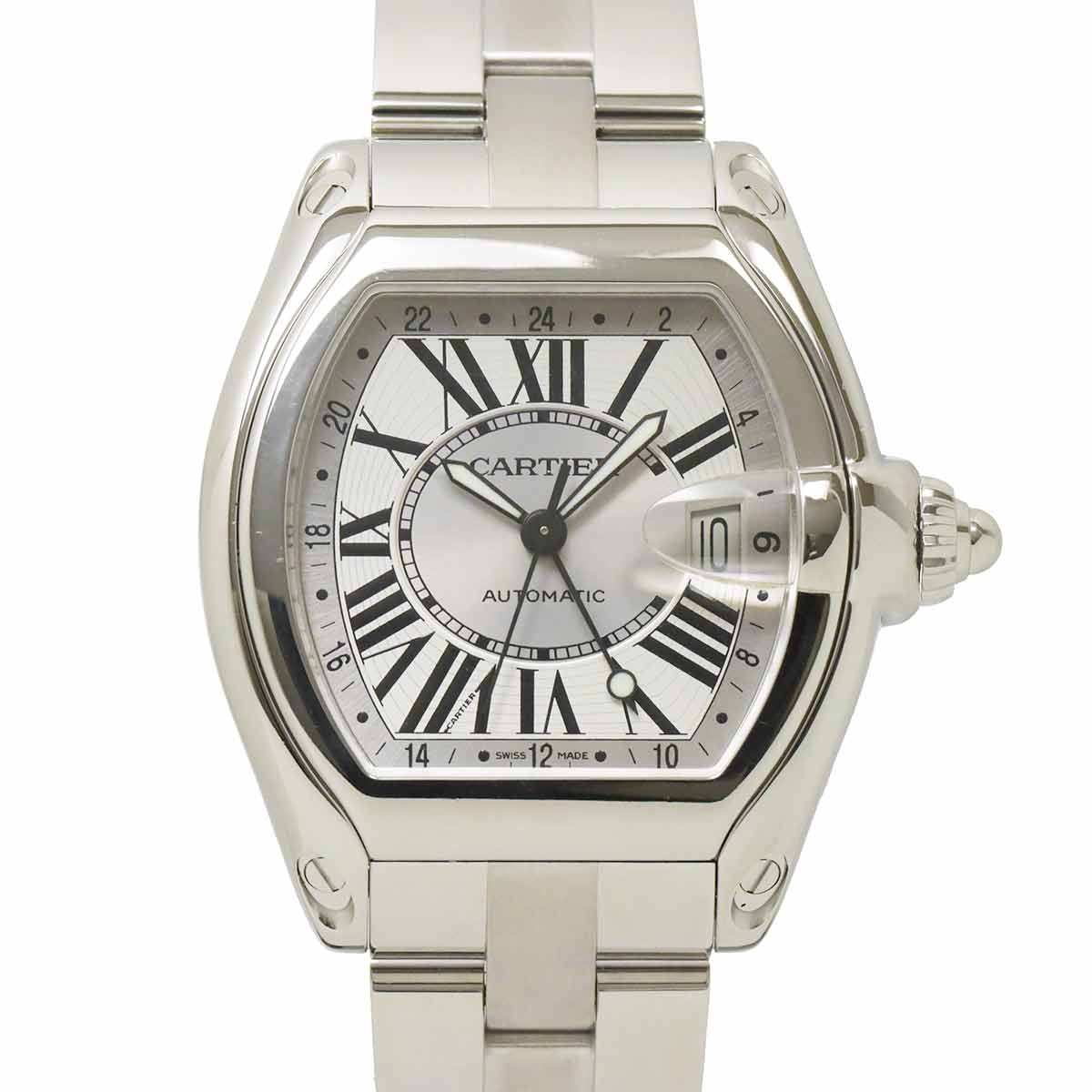 Roadster GMT W62032X6 Date Automatic Silver Dial Mens Watch