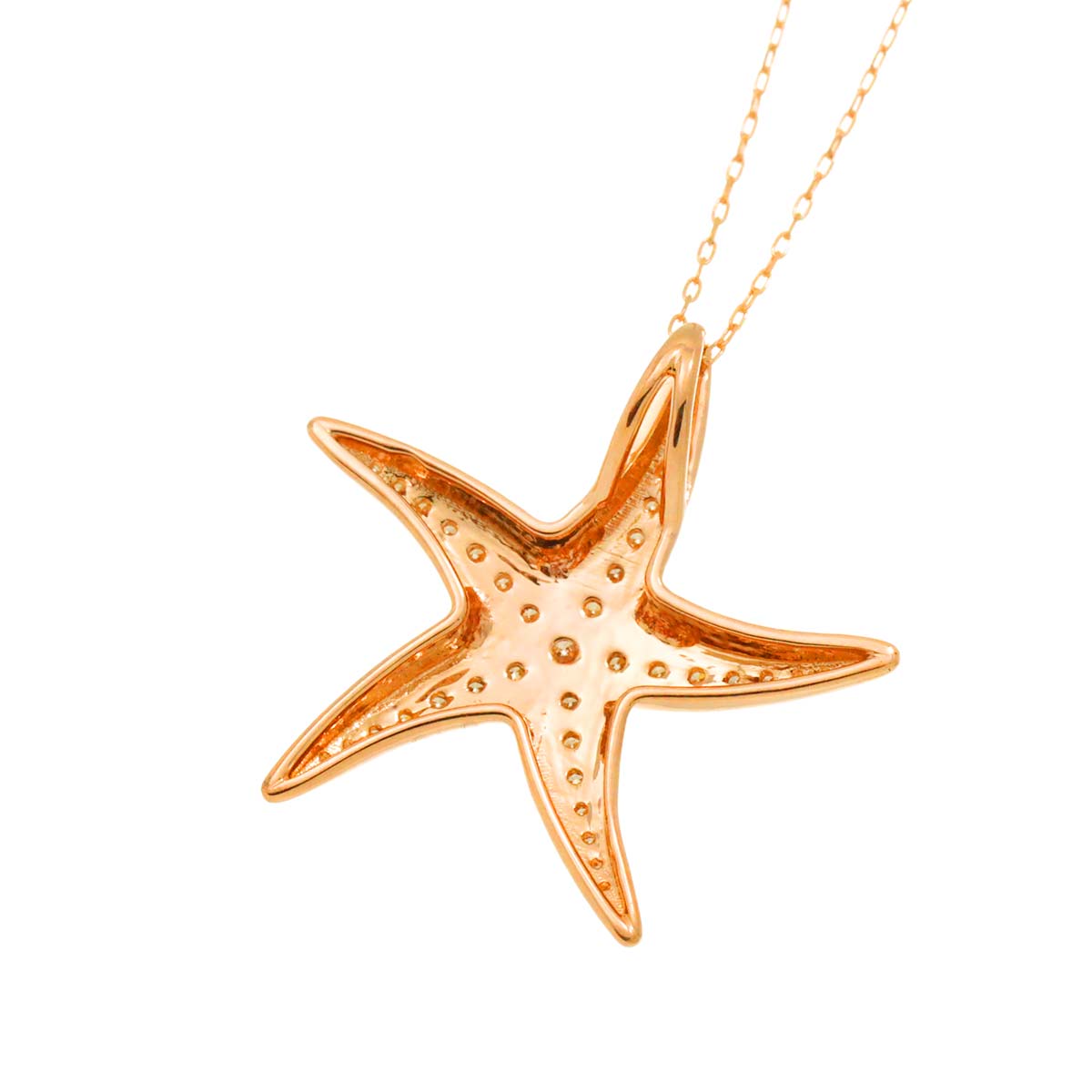 Diamond 0.19ct Necklace 18K Pink Gold 750