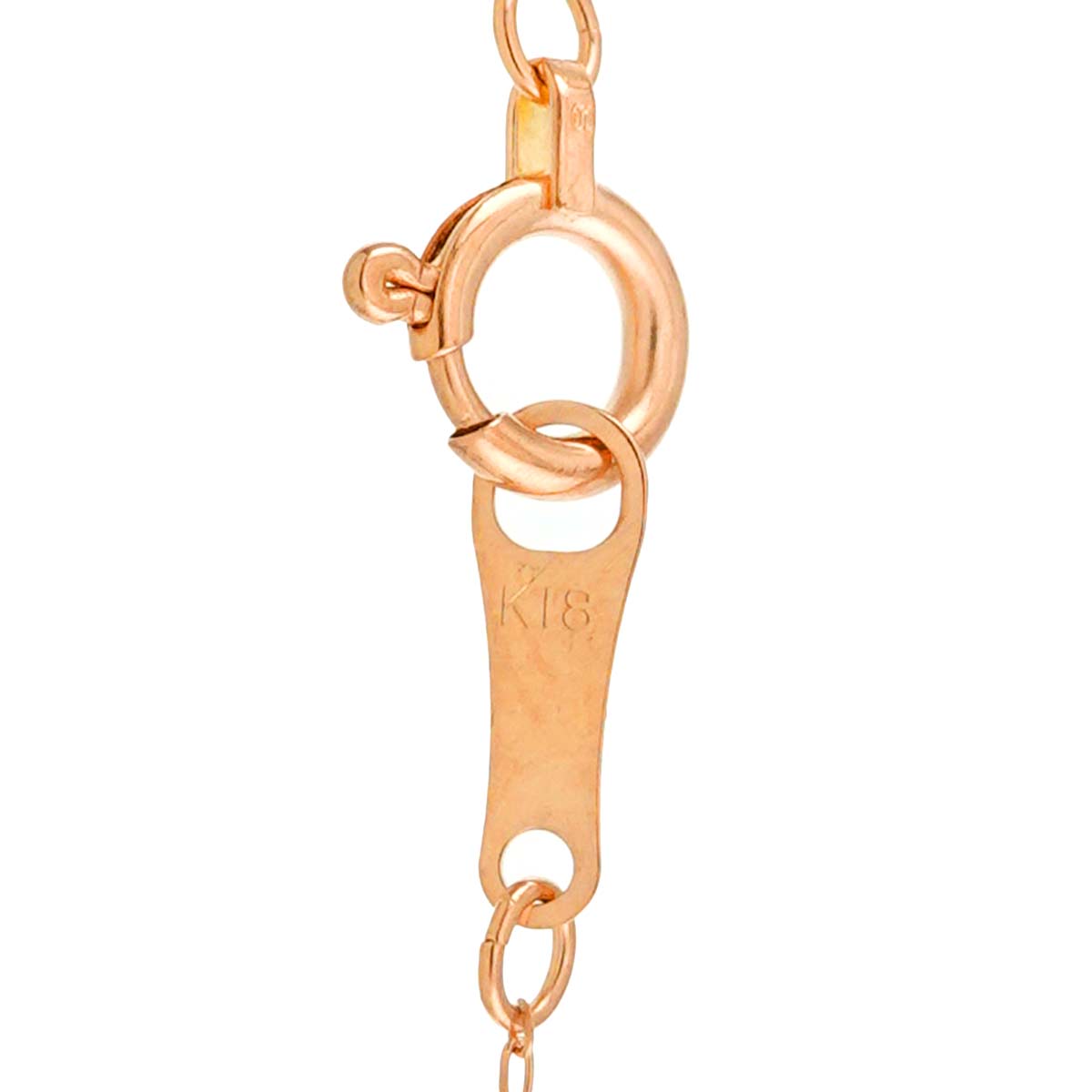 Diamond 0.19ct Necklace 18K Pink Gold 750