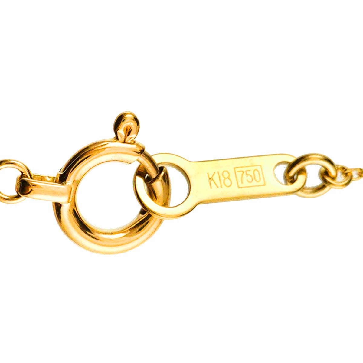 Diamond Necklace 18K Yellow Gold 750