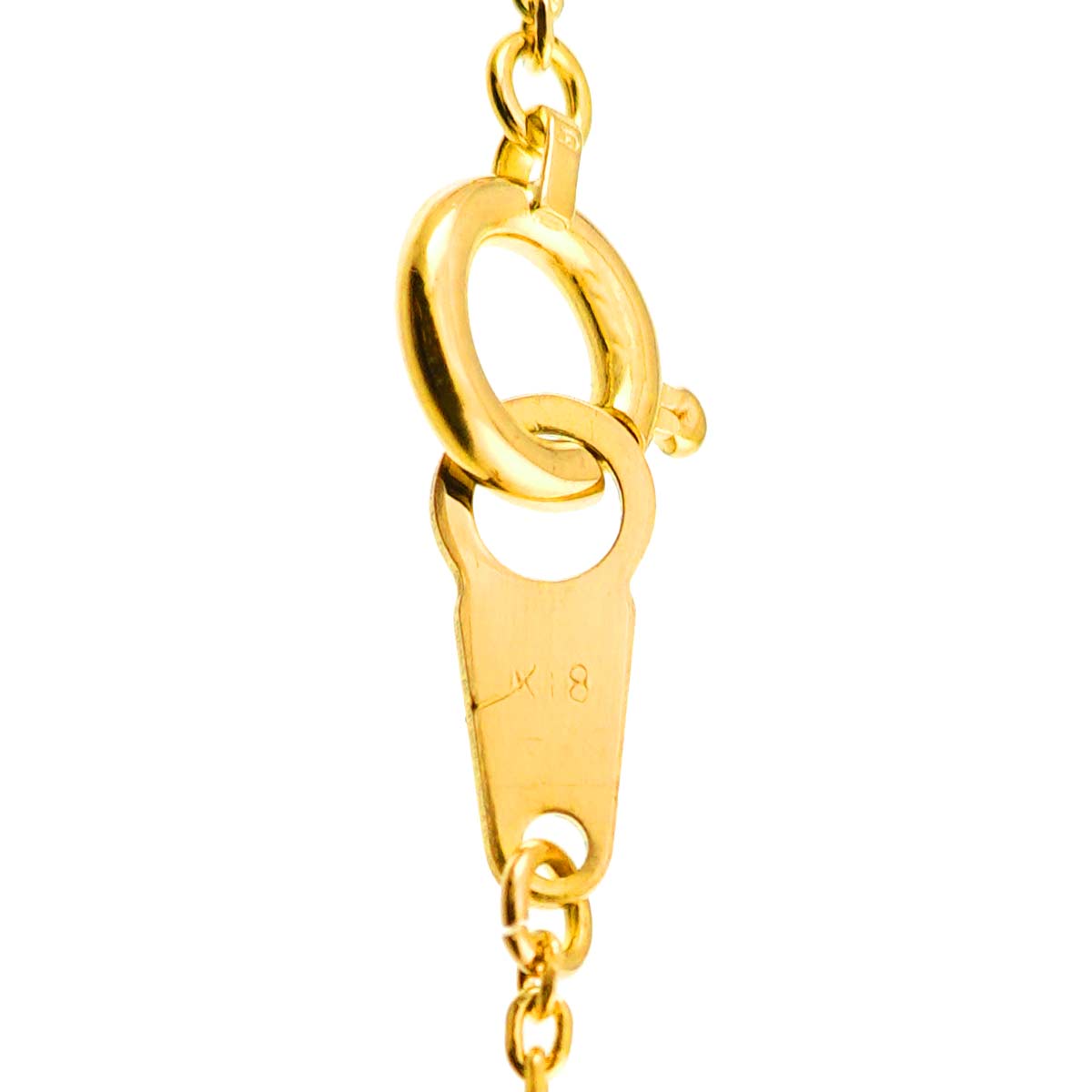 Ruby Diamond 0.37ct Necklace 18K 18K Yellow Gold 750