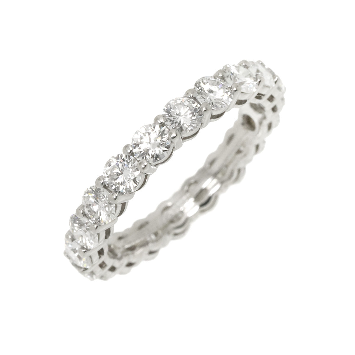 Forever Full Diamond Ring Platinum size4.5(US)