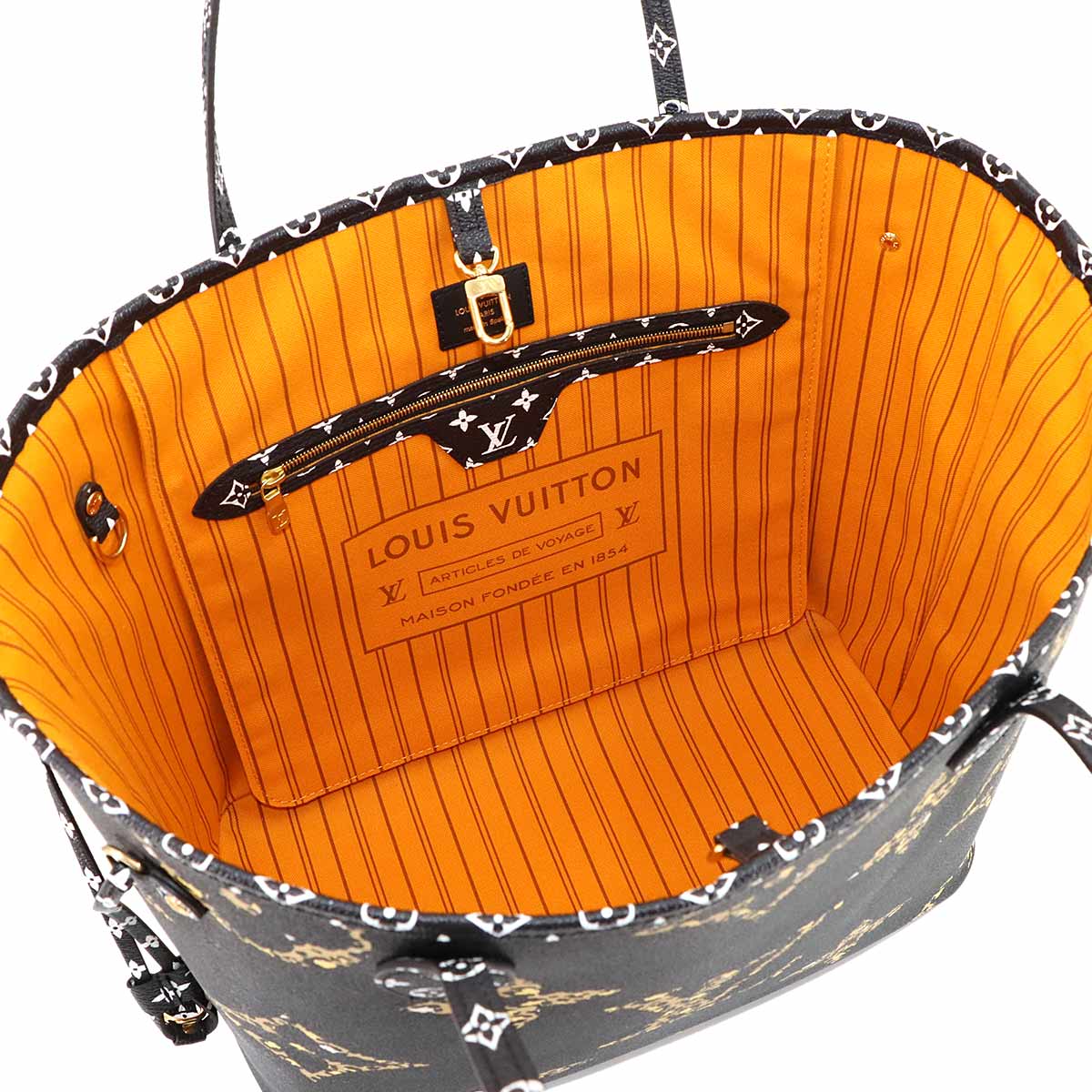 Monogram Jungle Neverfull MM Noir M44676 Purse