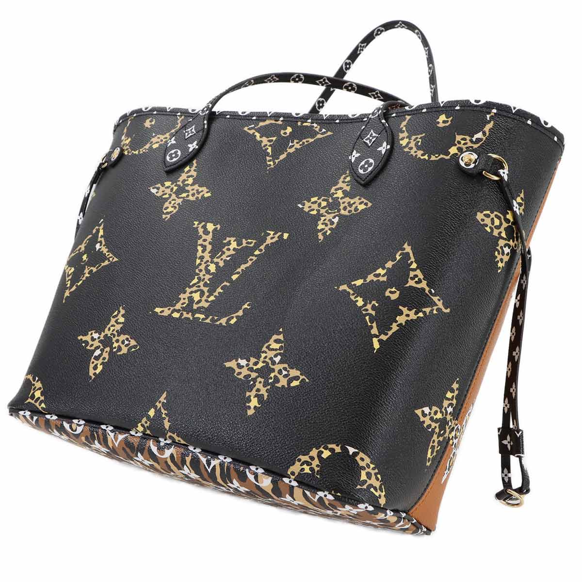 Monogram Jungle Neverfull MM Noir M44676 Purse
