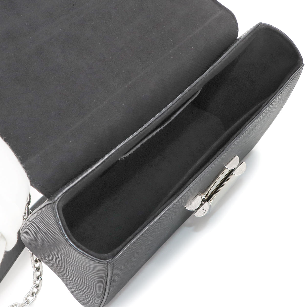 Epi Twist MM Chain Shoulder Bag Leather Noir M50282 Purse 90280537