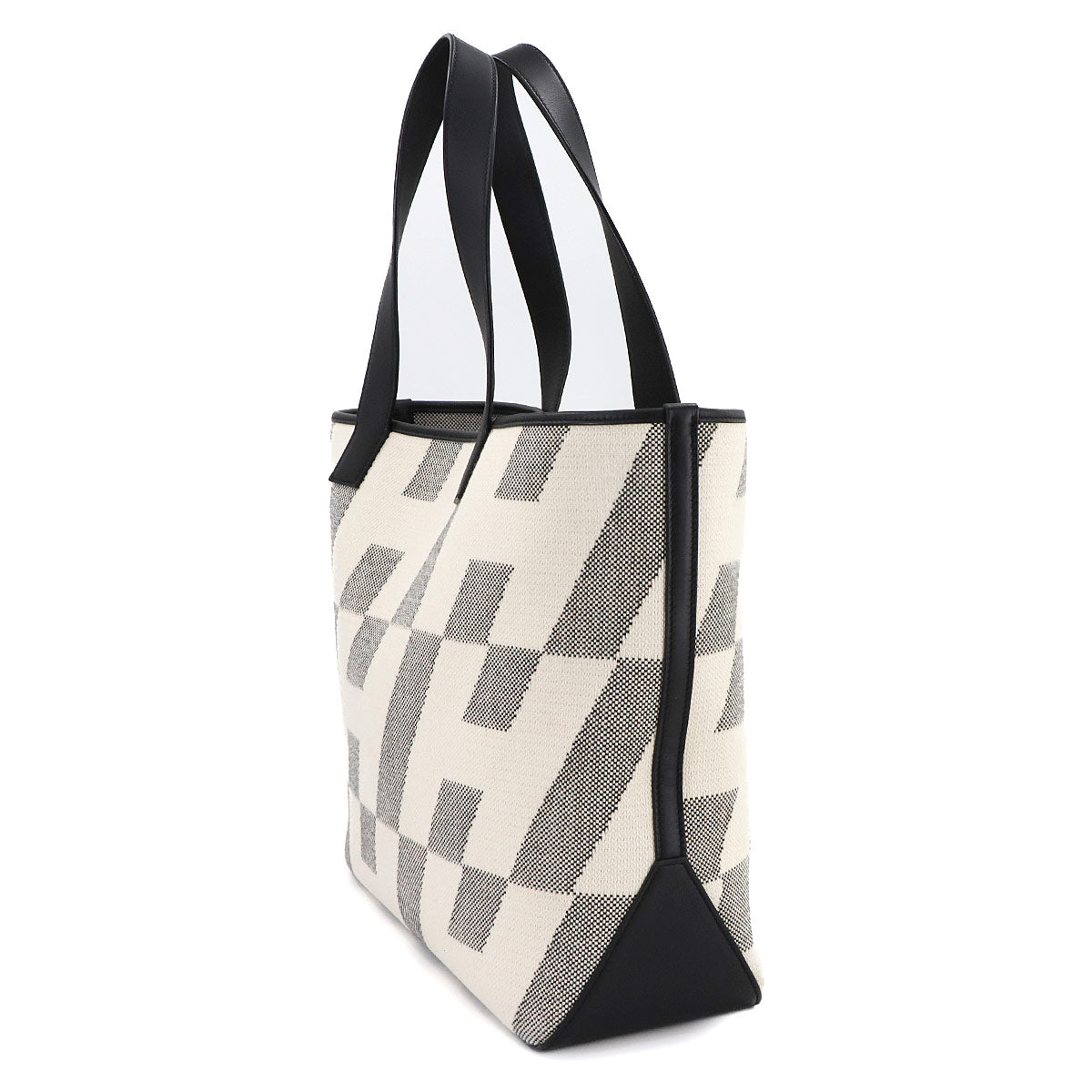 H en Biais 40 GM Tote Bag H Toilecanvas Swift Black Ecru 90280573