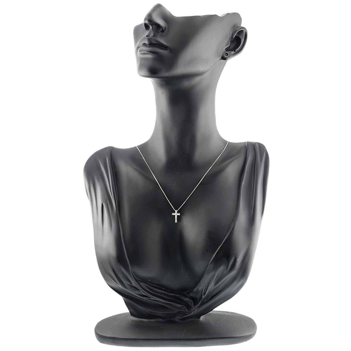 Diamond 0.12ct Necklace 18K WG White Gold 750