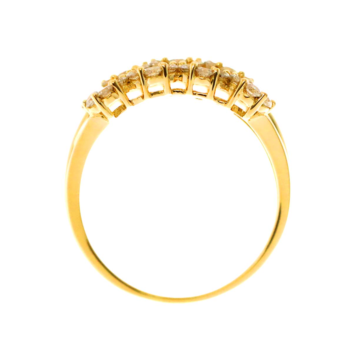 Diamond 2.07ct Ring 18K YG Yellow Gold 750 9.5(US)