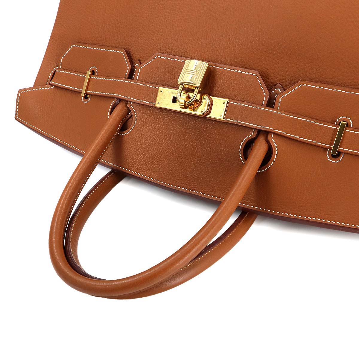 Birkin 40 Hand Bag Taurillon Clemence Gold Purse