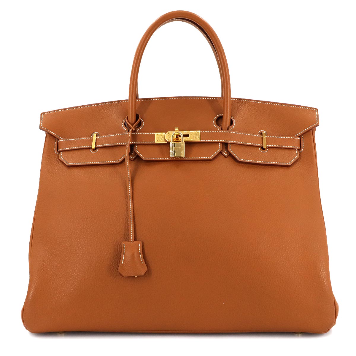 Birkin 40 Hand Bag Taurillon Clemence Gold Purse