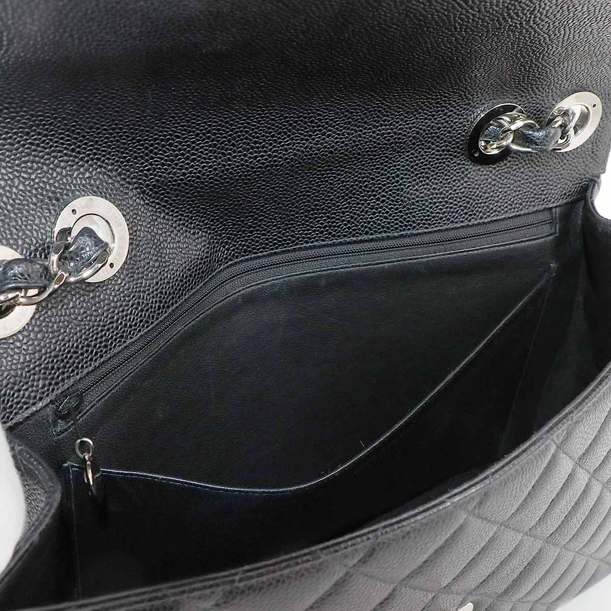 Matelasse 30 Chain Shoulder Bag Leather Black A28600