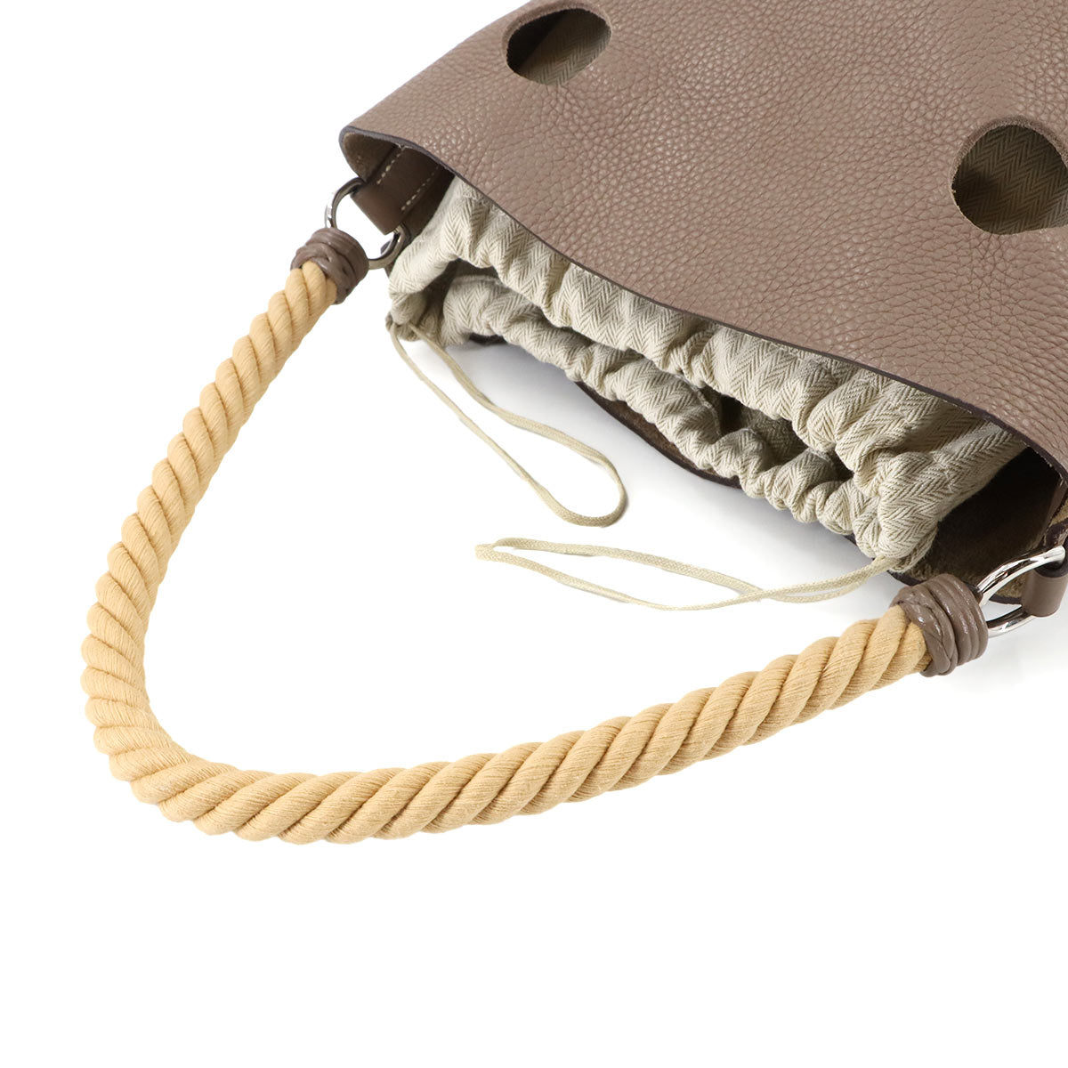 Mangeoire GM Hand Bag Taurillon Clemence Etoupe