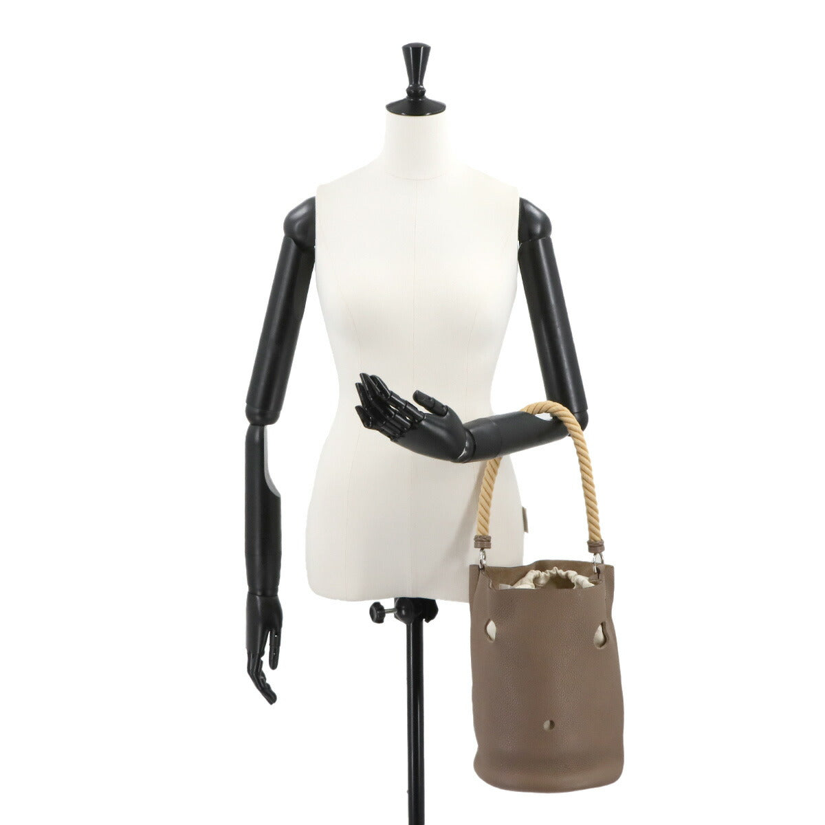 Mangeoire GM Hand Bag Taurillon Clemence Etoupe