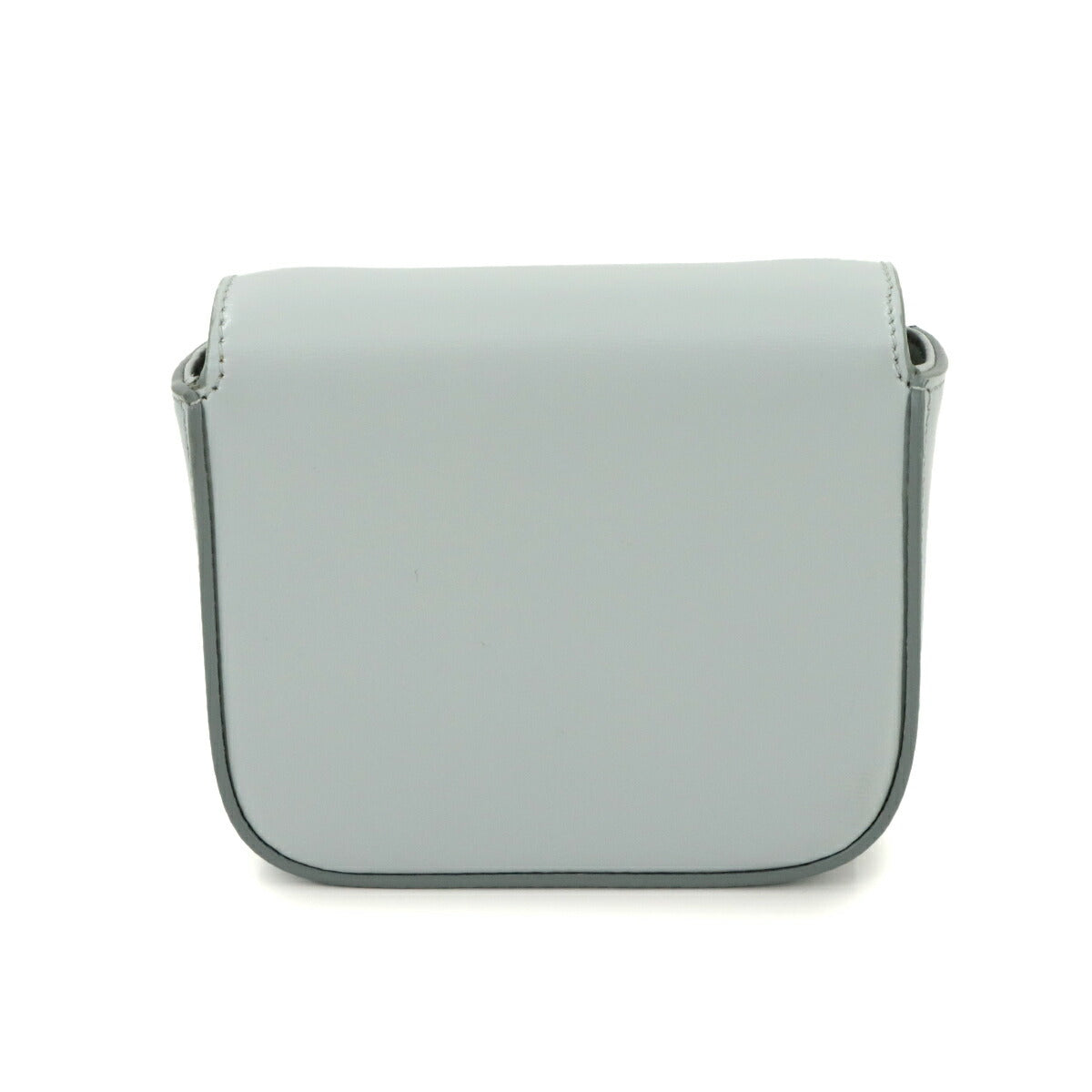 Triomphe Claude Mini Shoulder Bag Leather Ice Blue 10I513DPV