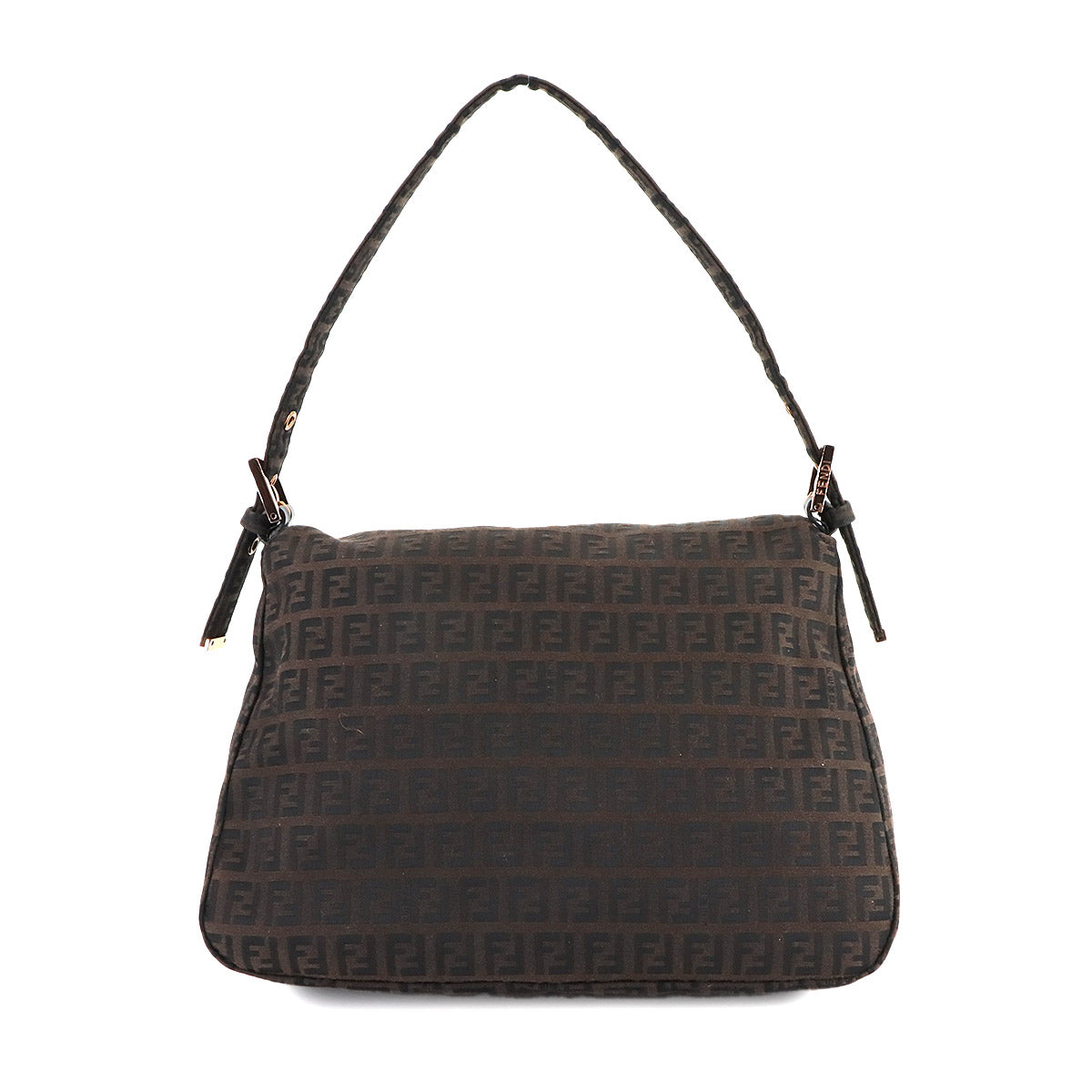 Zucchino Mamma Baguette Shoulder Bag Canvas Brown Black 8BR001