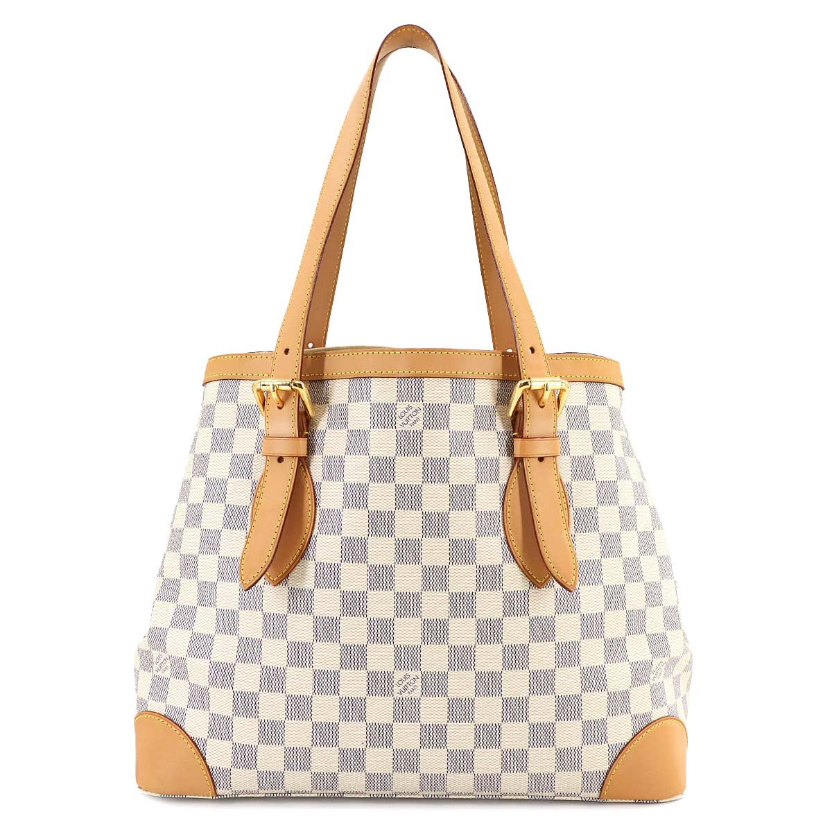 Damier Azur Hampstead MM Tote Bag White N51206 Purse 90280745