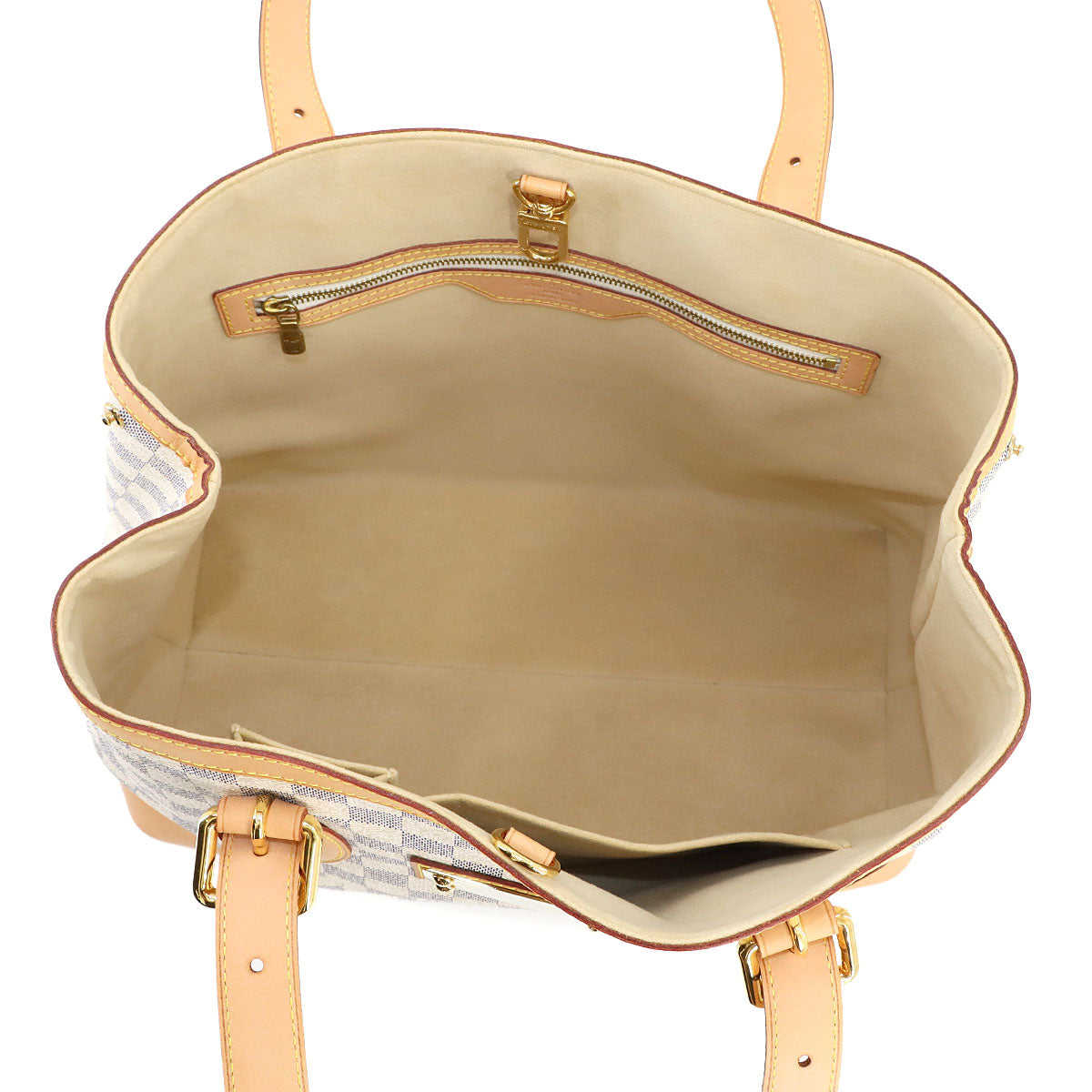 Damier Azur Hampstead MM Tote Bag White N51206 Purse 90280745