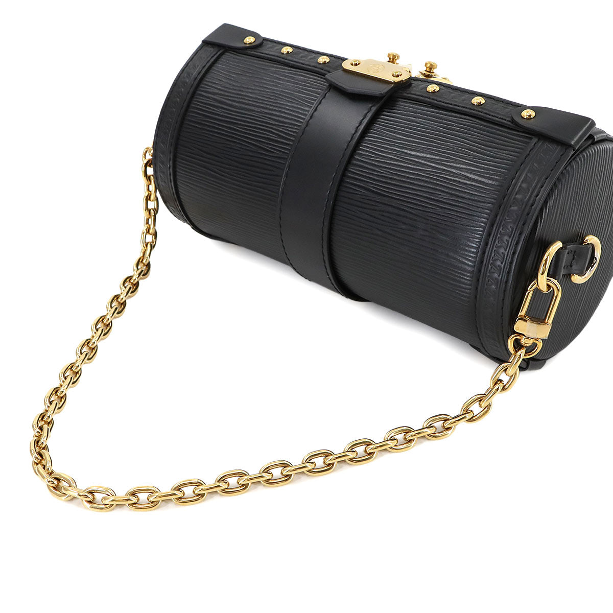 Epi Papillon Trunk Shoulder Bag Leather Noir M58655