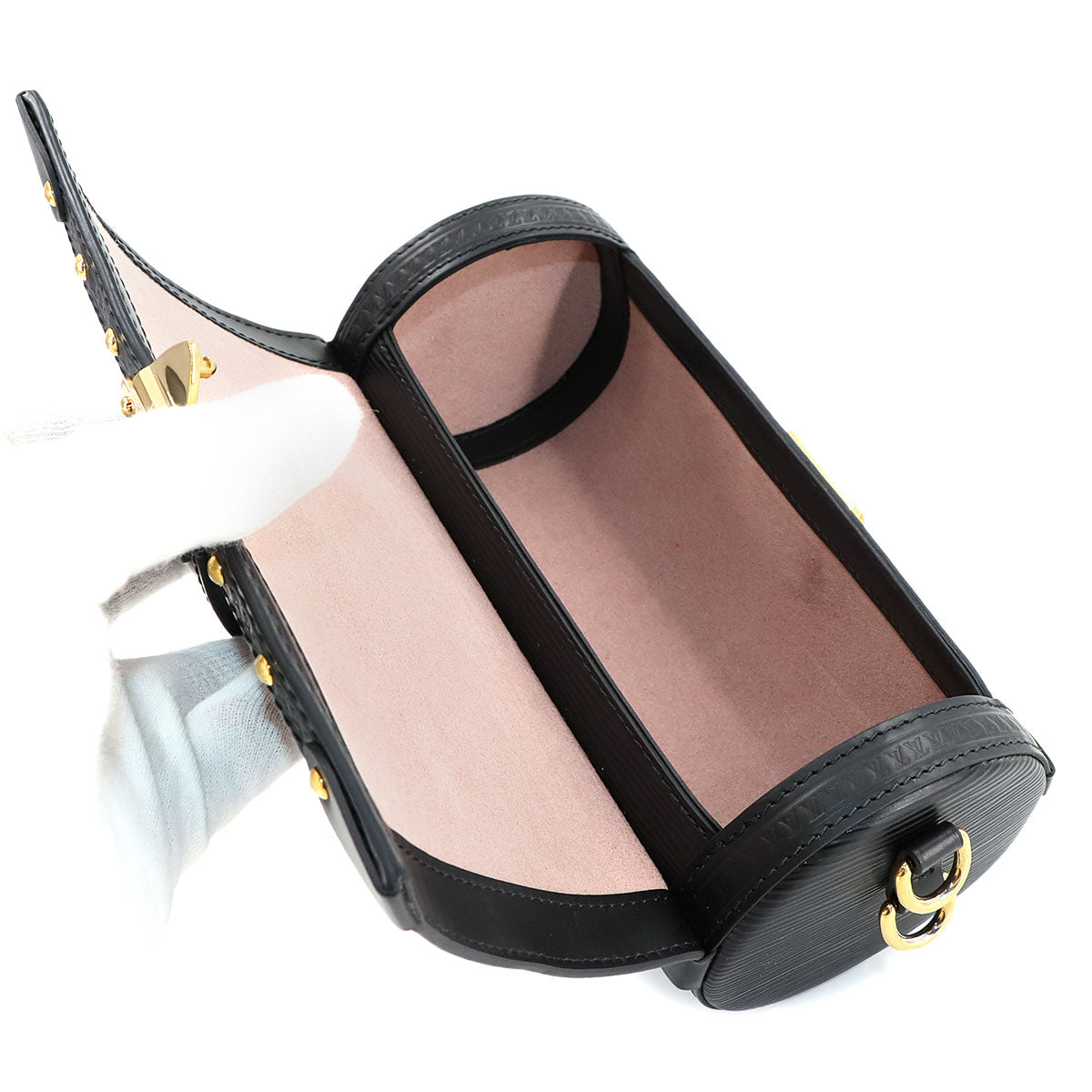 Epi Papillon Trunk Shoulder Bag Leather Noir M58655