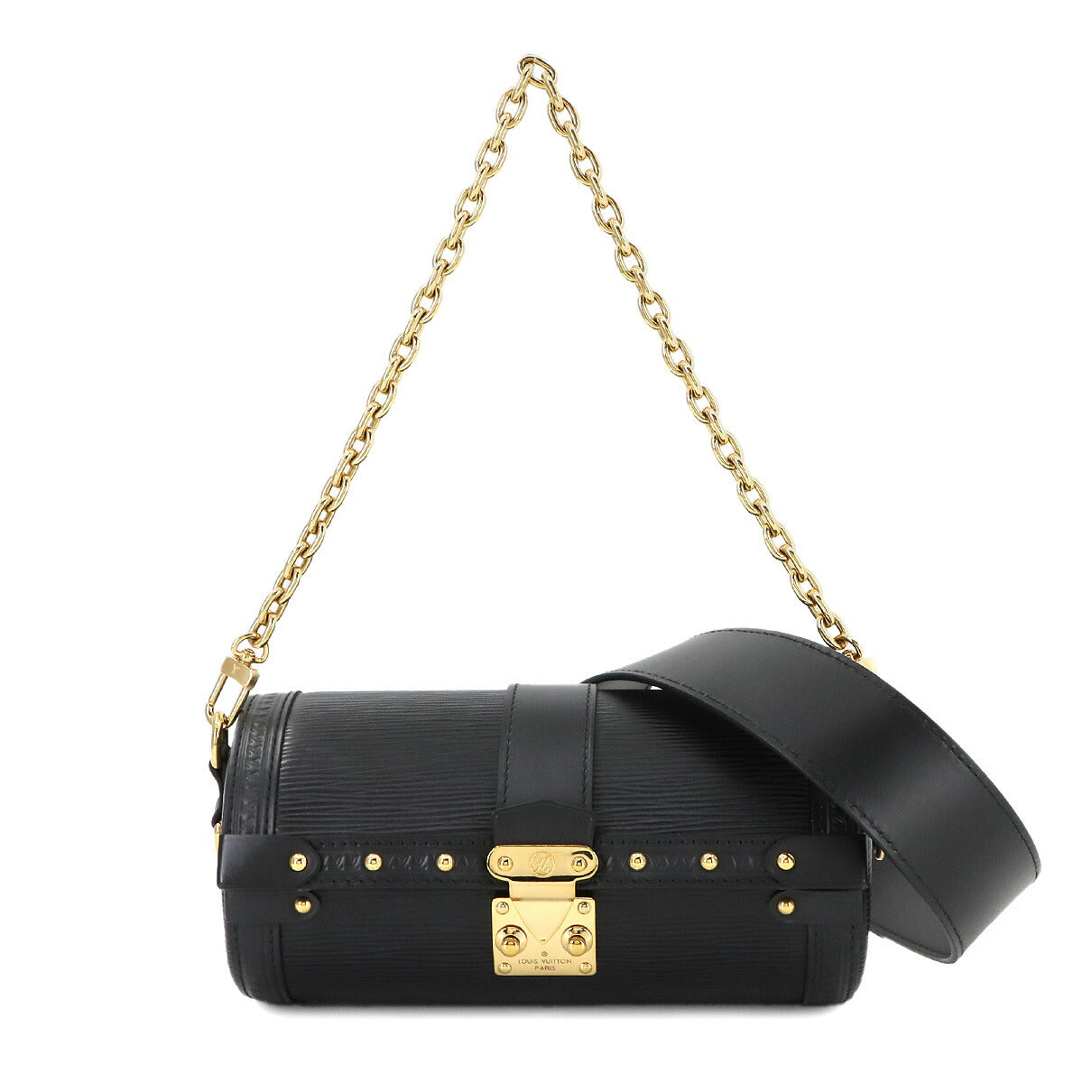 Epi Papillon Trunk Shoulder Bag Leather Noir M58655